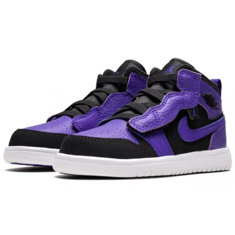 Air Jordan 1 Mid ALT 'Black Concord' (PS) Black/Dark Concord/White AR6351-051