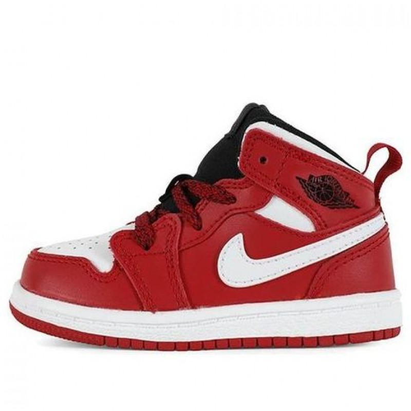 Air Jordan 1 Mid BT 'Red' White/Red/Black 640735-605