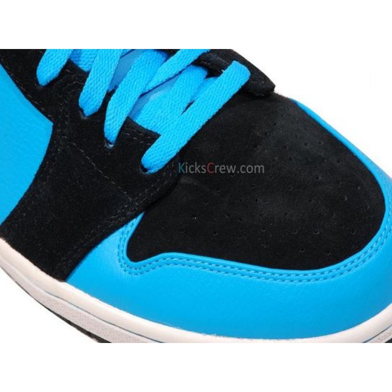 Air Jordan 1 Mid Black Powder Blue 554724-017