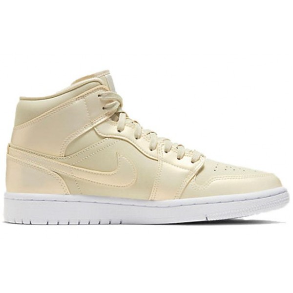 Womens WMNS Air Jordan 1 Mid SE Goose Feather Yellow CK6587-200