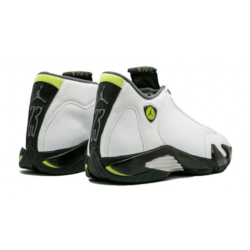 Air Jordan 14 Retro 'White Chartreuse' White/Chartreuse/Black 311832-132