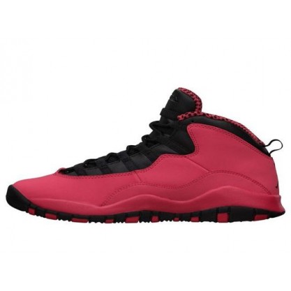 Nike Girls Air Jordan 10 Retro GS Fusion Red Black 487211-605