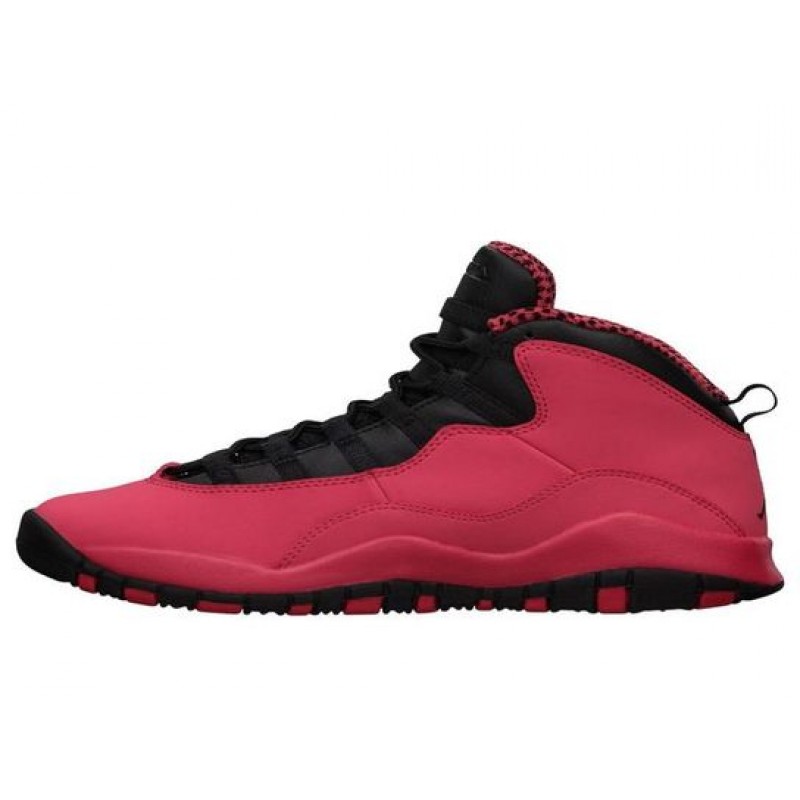 Nike Girls Air Jordan 10 Retro GS Fusion Red Black 487211-605