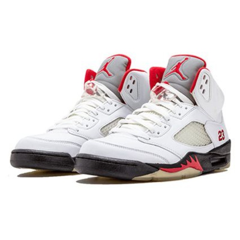 Air Jordan 5 Retro 'Countdown Pack' White/Fire Red-Black 136027-163