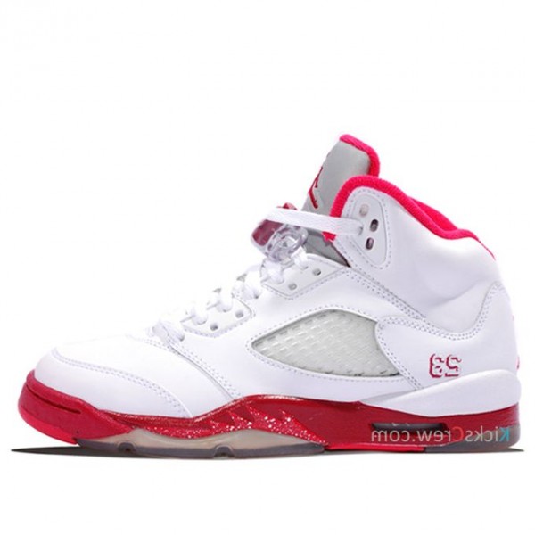 Air Jordan 5 Retro GS White Legacy Red 440892-101