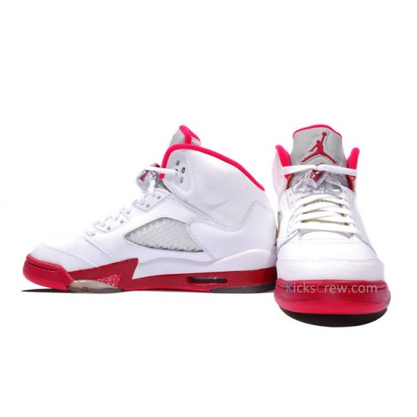 Air Jordan 5 Retro GS White Legacy Red 440892-101