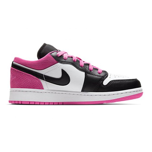 Air Jordan 1 Low SE GS 'Black Active Fuchsia' Black/Black/Active Fuchsia CT1564-005