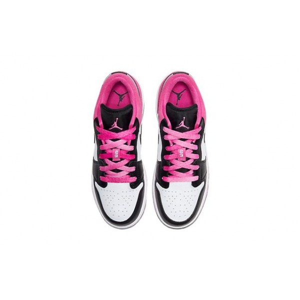 Air Jordan 1 Low SE GS 'Black Active Fuchsia' Black/Black/Active Fuchsia CT1564-005