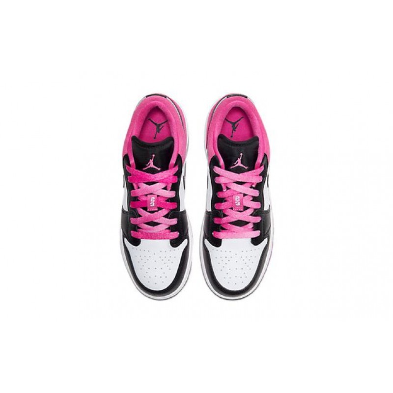 Air Jordan 1 Low SE GS 'Black Active Fuchsia' Black/Black/Active Fuchsia CT1564-005