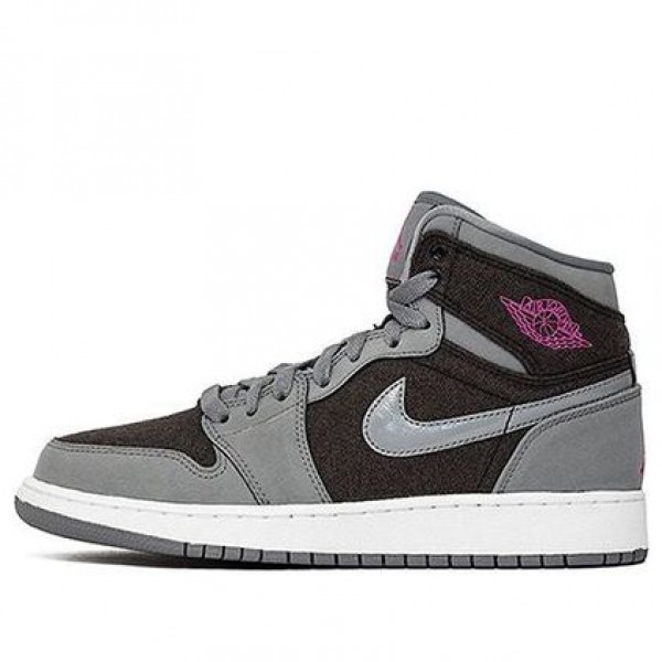 Air Jordan 1 Retro High GG Cool Grey Vivid Pink 332148-002