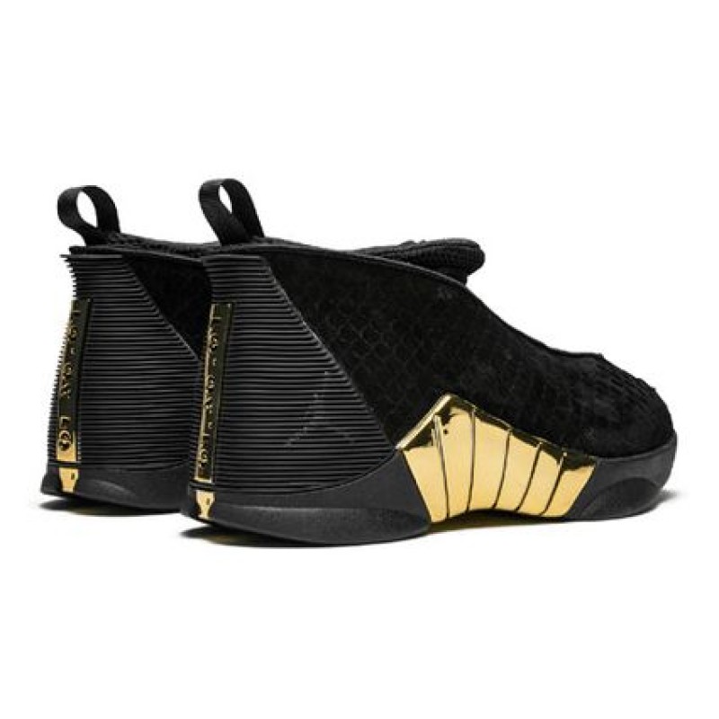 Air Jordan 15 Retro'Doernbecher' 2018 GS Black/Metallic Gold/White BV7110-017