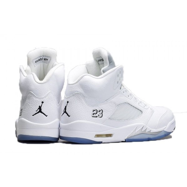 Air Jordan 5 Retro BG White Metallic Silver 440888-130