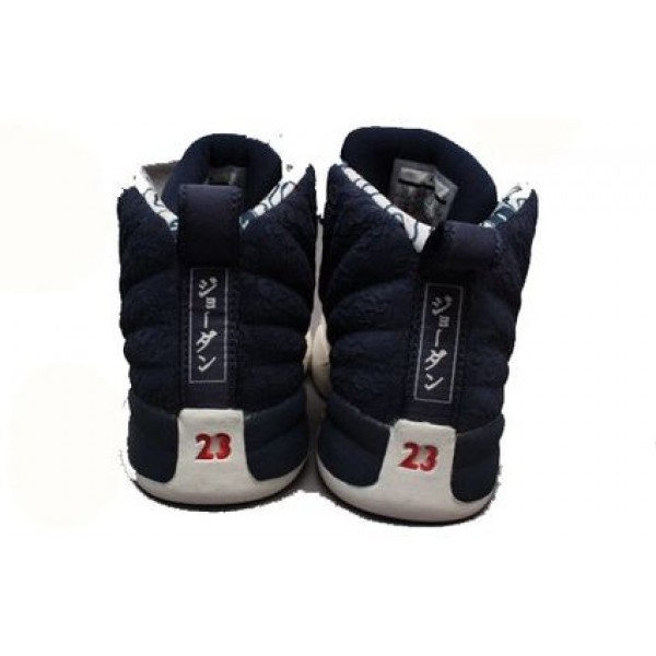 Air Jordan 12 Retro PS 'International Flight' College Navy/Sail-University Red BV8018-445