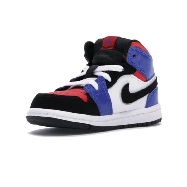 Air Jordan 1 Mid TD 'Top 3' White/Hyper Royal-University Red-Black 640735-124