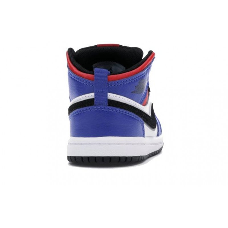 Air Jordan 1 Mid TD 'Top 3' White/Hyper Royal-University Red-Black 640735-124