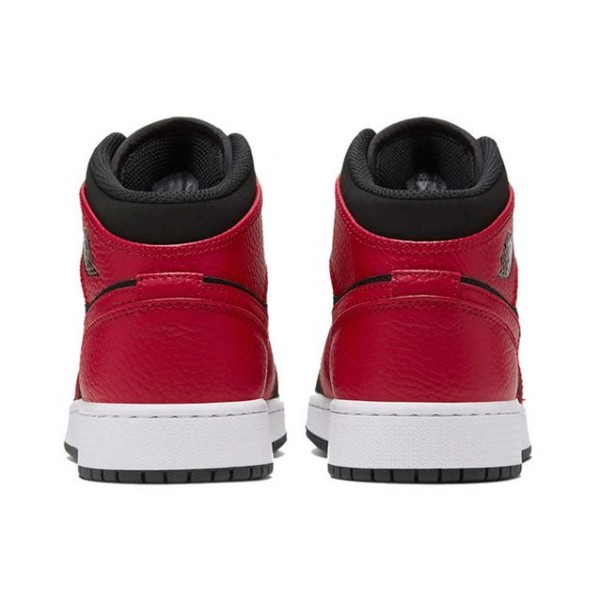 Air Jordan 1 Mid GS Black Gym Red 554725-054