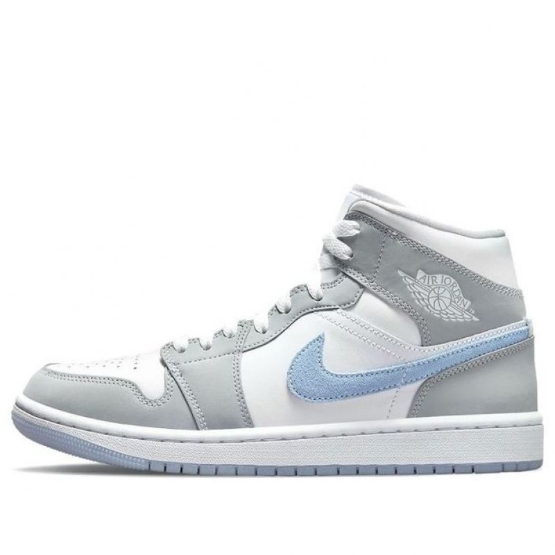 Nike Womens Air Jordan 1 Mid Wolf Grey BQ6472-105