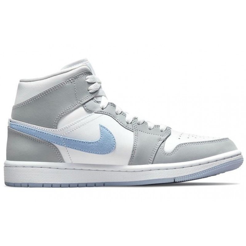 Nike Womens Air Jordan 1 Mid Wolf Grey BQ6472-105