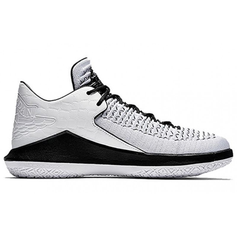 Air Jordan XXXII Low White Black Metallic Silver AH3347-102