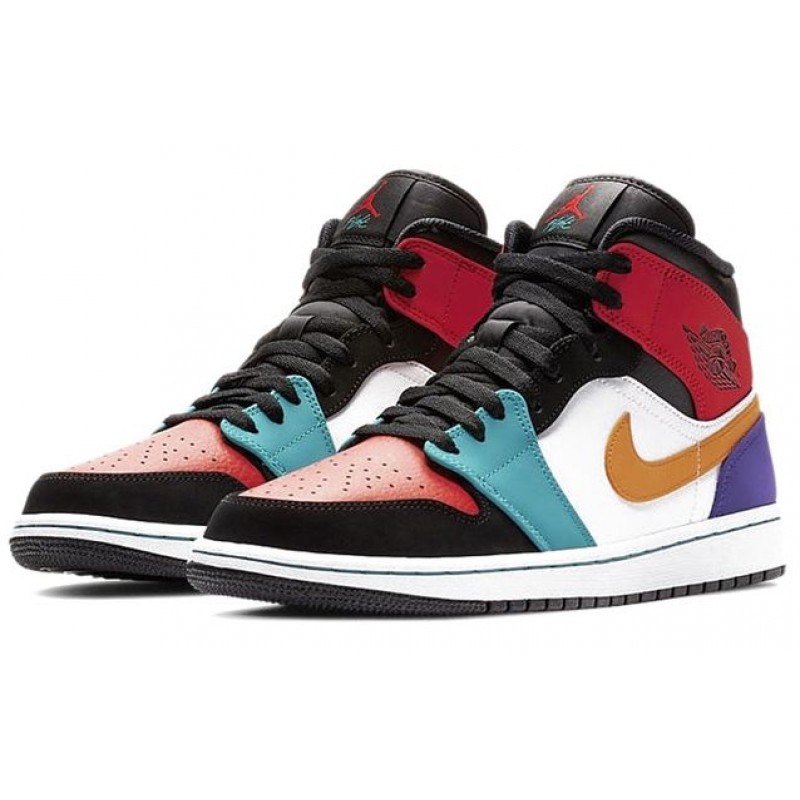 Air Jordan 1 Mid Multi Color 554724-125