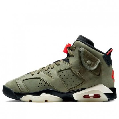 Air Jordan 6 Retro SP GS Travis Scott - Medium Olive CN1085-200