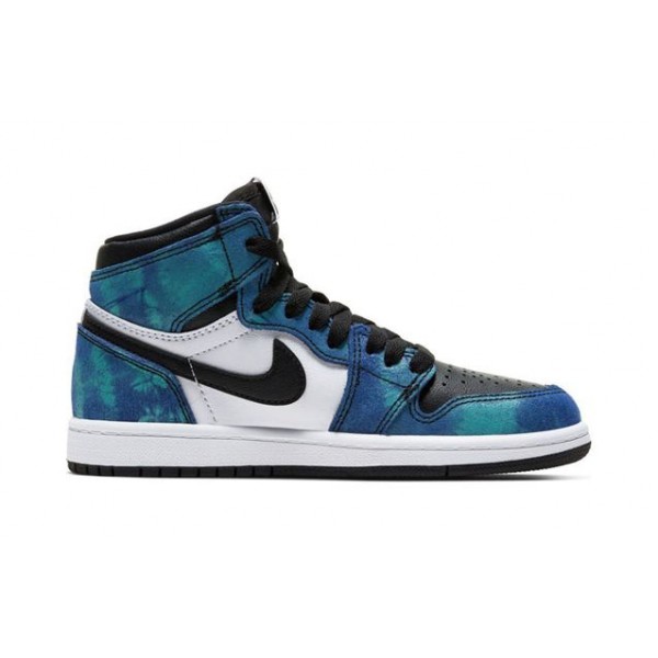 Air Jordan 1 Retro High OG PS 'Tie-Dye' White/Black/Aurora Green CU0449-100