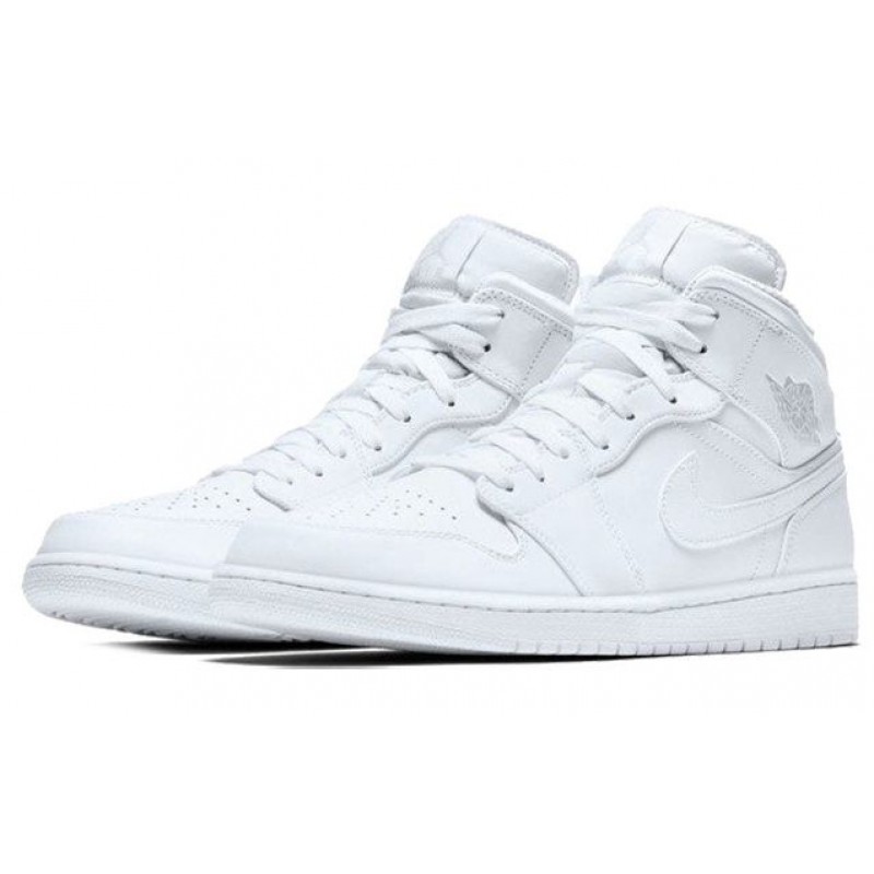 Air Jordan 1 Mid White 554724-104