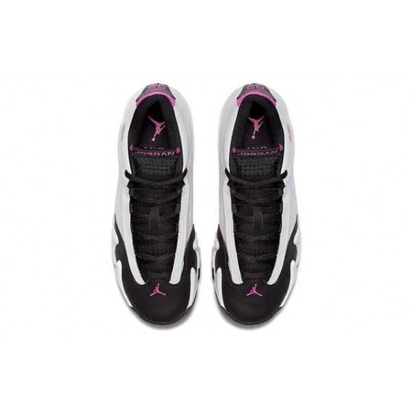 Air Jordan 14 Retro'Fuchsia Blast' GS White/Fuchsia Flash/Black 654969-119