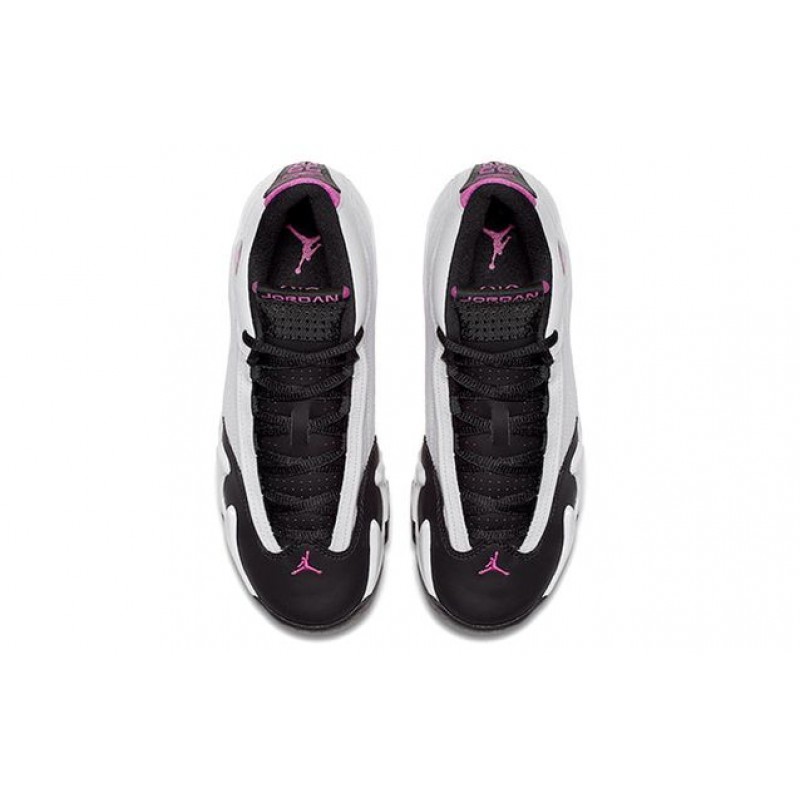 Air Jordan 14 Retro'Fuchsia Blast' GS White/Fuchsia Flash/Black 654969-119