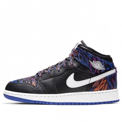 Air Jordan 1 Mid GS Tiger Print AV5174-005