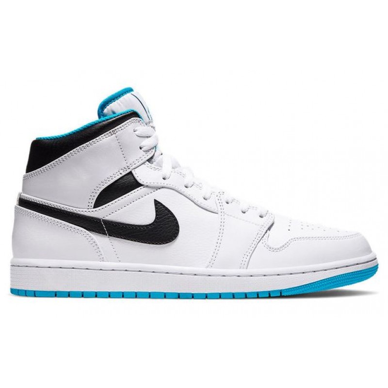 Air Jordan 1 Mid 'Laser Blue' White/Laser Blue/Black 554724-141