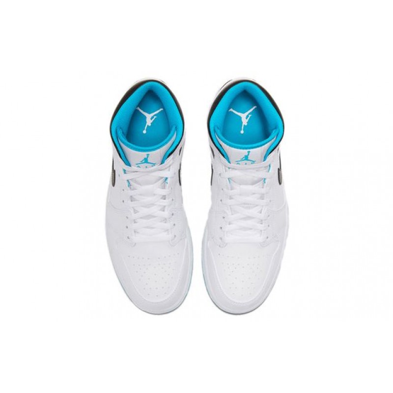 Air Jordan 1 Mid 'Laser Blue' White/Laser Blue/Black 554724-141