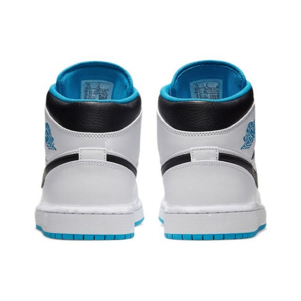 Air Jordan 1 Mid 'Laser Blue' White/Laser Blue/Black 554724-141