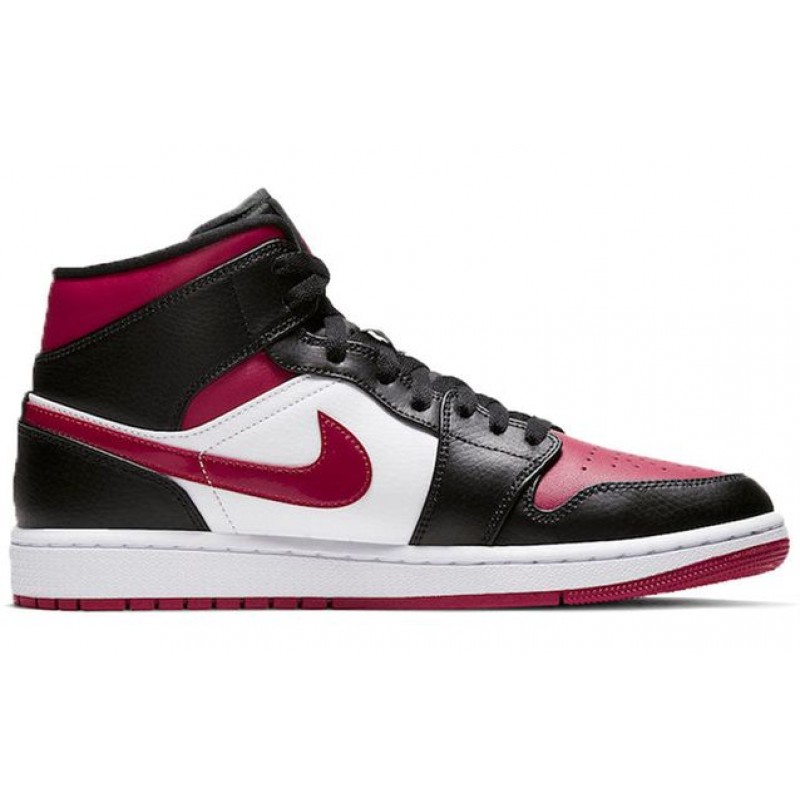 Air Jordan 1 Mid Black Noble Red 554724-066