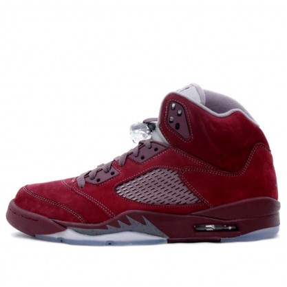 Air Jordan 5 Retro LS 'Burgundy' Deep Burgundy/Flint Grey-Silver 314259-602