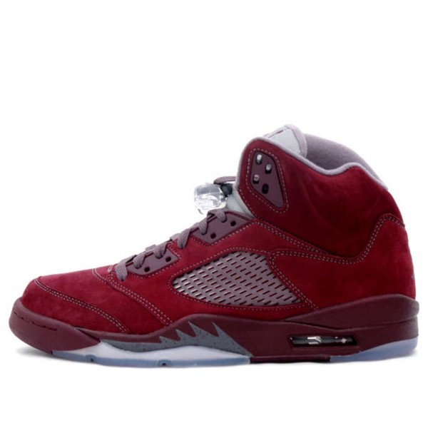 Air Jordan 5 Retro LS 'Burgundy' Deep Burgundy/Flint Grey-Silver 314259-602