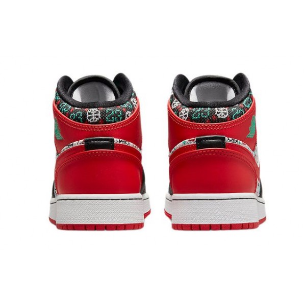 Air Jordan 1 Mid GS Christmas Sweater DM1208-150