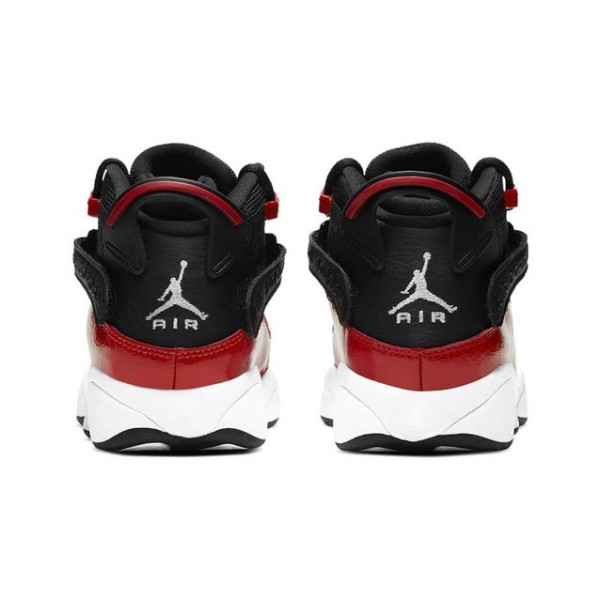 Air Jordan 6 Rings GS Black White Red 323419-060