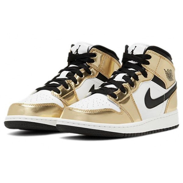 Air Jordan 1 Mid SE GS Metallic Gold DC1420-700