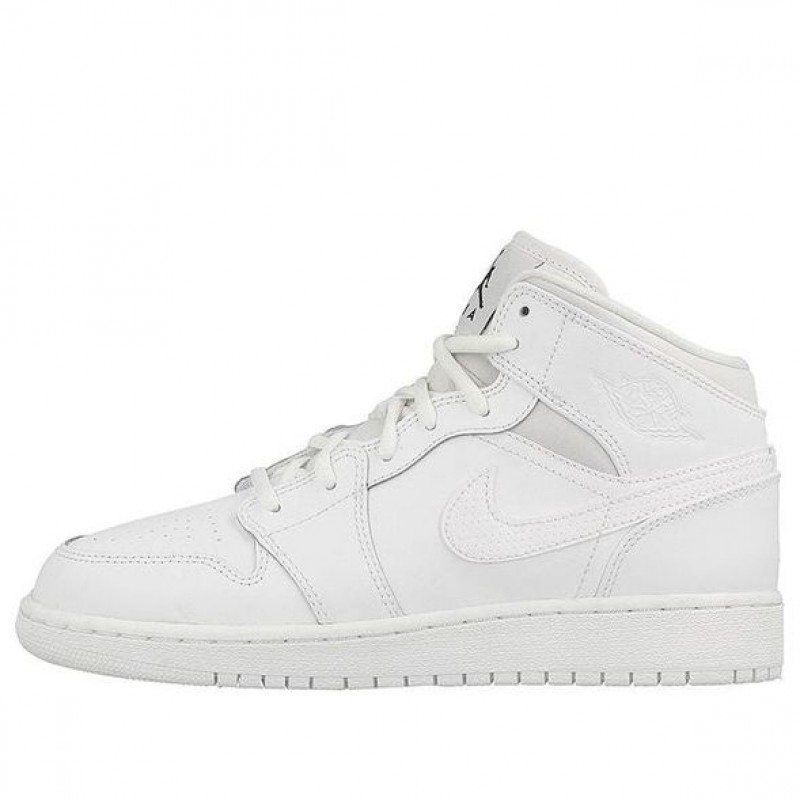 Air Jordan 1 Mid BG White 554725-110