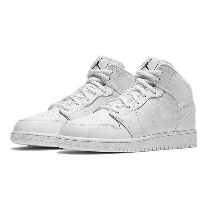 Air Jordan 1 Mid BG White 554725-110