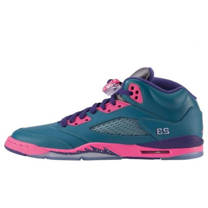 Air Jordan 5 Retro GS Tropical Teal Pink Purple 440892-307