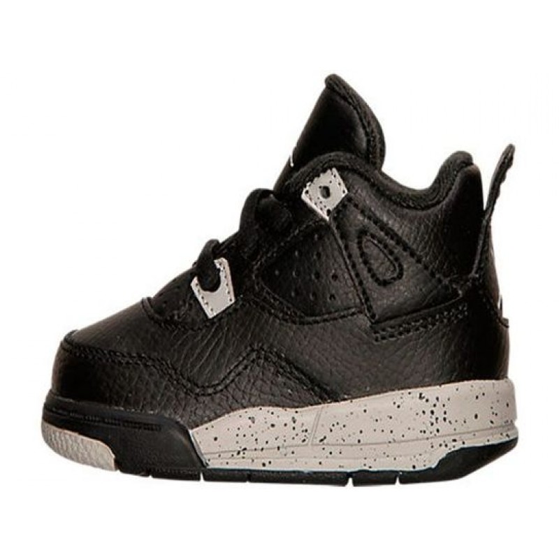 Air Jordan 4 Retro LS BP 'Black Grey' Black/Grey/White 707432-003