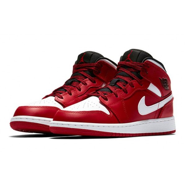 Air Jordan 1 Mid BG Gym Red 554725-605