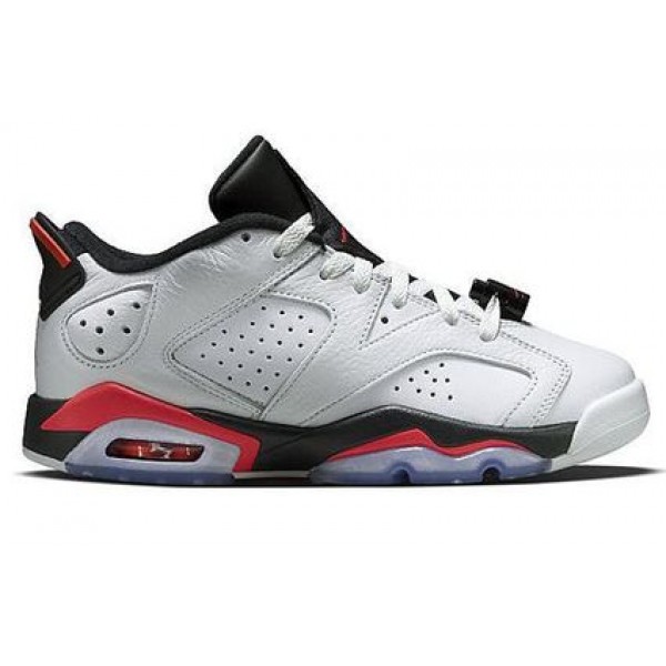 Air Jordan 6 Retro Low BG White Infrared 768881-123