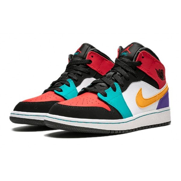 Air Jordan 1 Mid GS Multi 554725-125