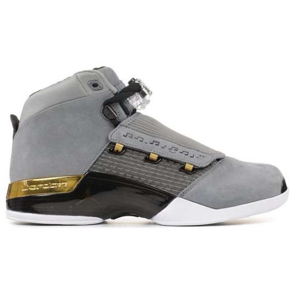 Nike Trophy Room x Air Jordan 17 Retro 'Cool Grey' Cool Grey/Metallic Gold/Black AH7963-023