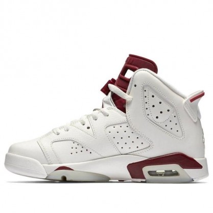 Air Jordan 6 Retro OG'Maroon' 2015 BG Off White/New Maroon 836342-115