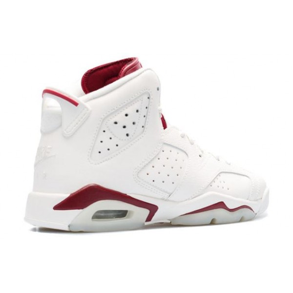 Air Jordan 6 Retro OG'Maroon' 2015 BG Off White/New Maroon 836342-115