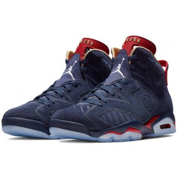 Air Jordan 6 Retro 'Doernbecher' 2019 Midnight Navy/White-Varsity Red-Metallic Gold CI6293-416